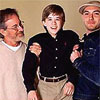 Haley Joel Osment in braccio a Steven Spielberg